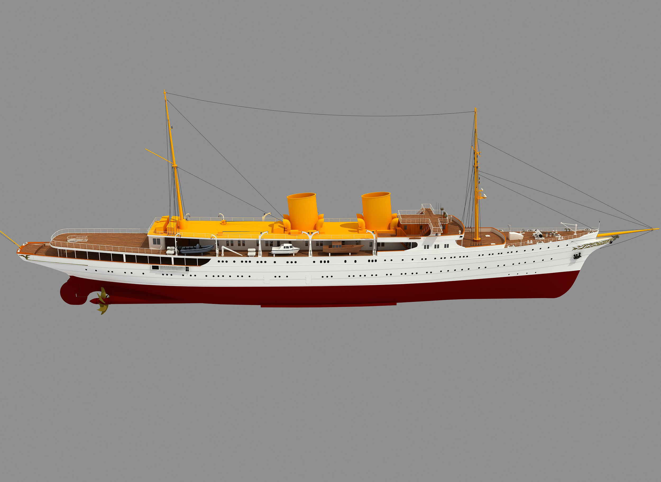 TCG SAVARONA  YACHT 3D model_7