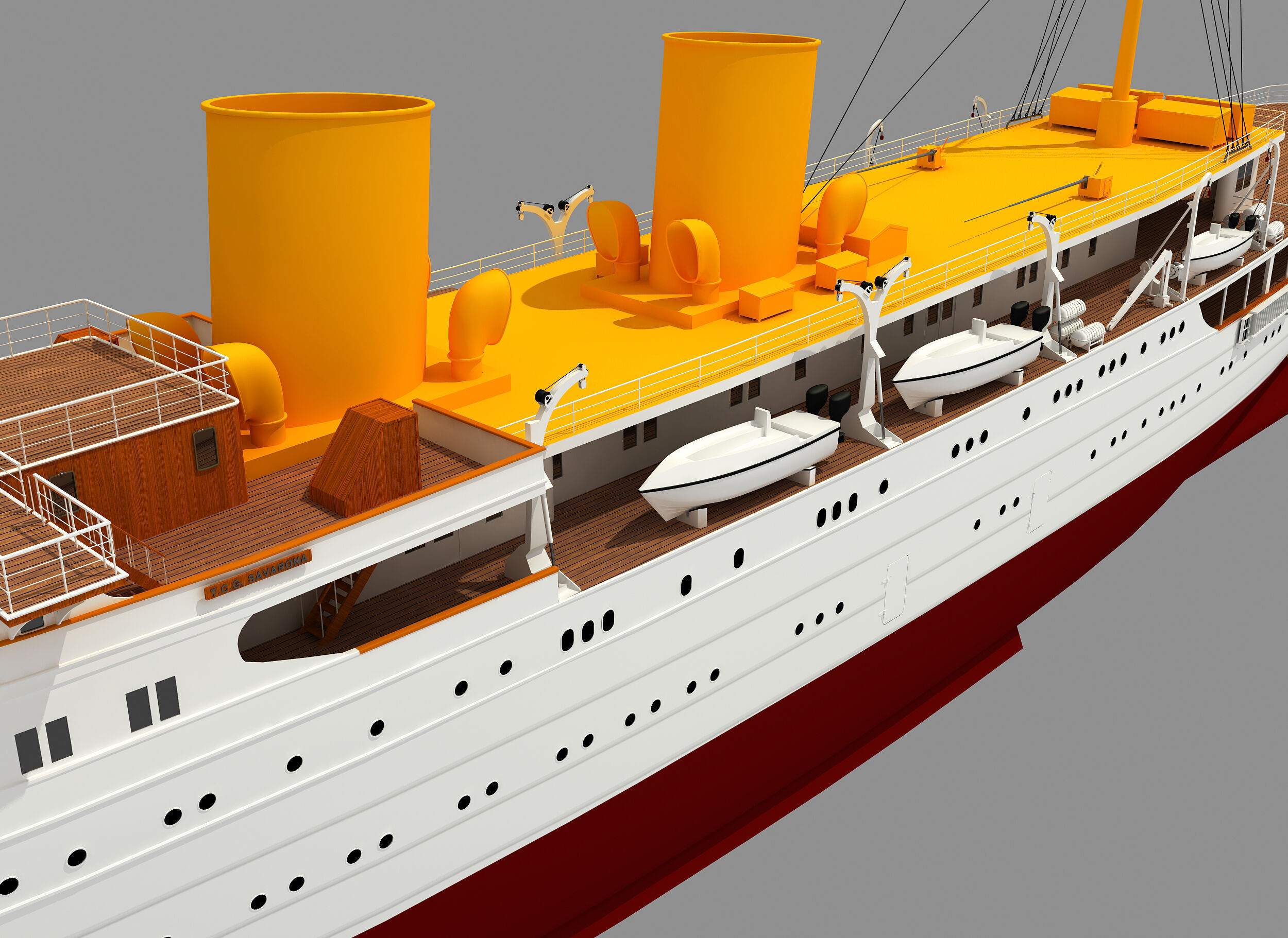 TCG SAVARONA  YACHT 3D model_11