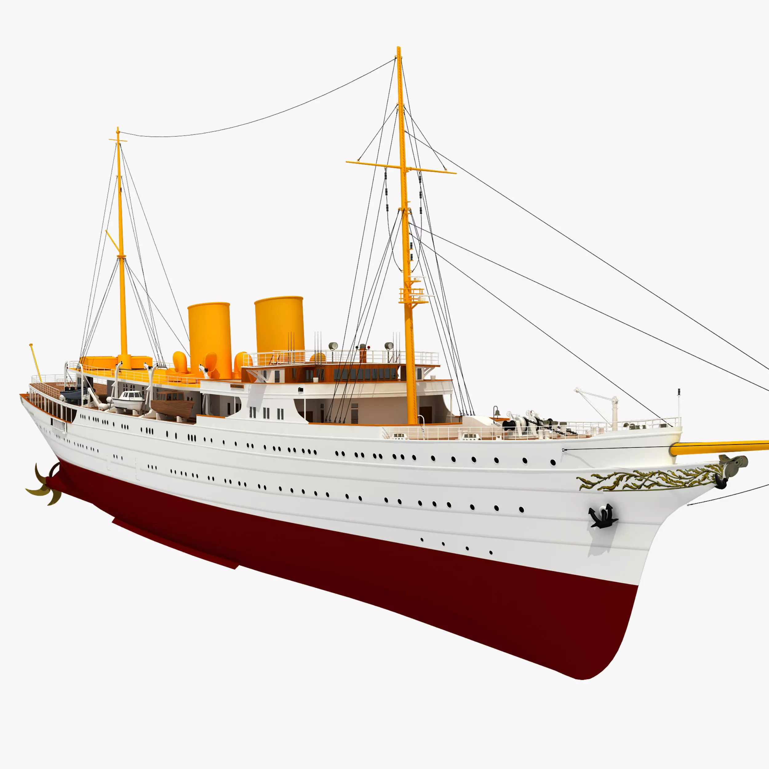 TCG SAVARONA  YACHT 3D model_0