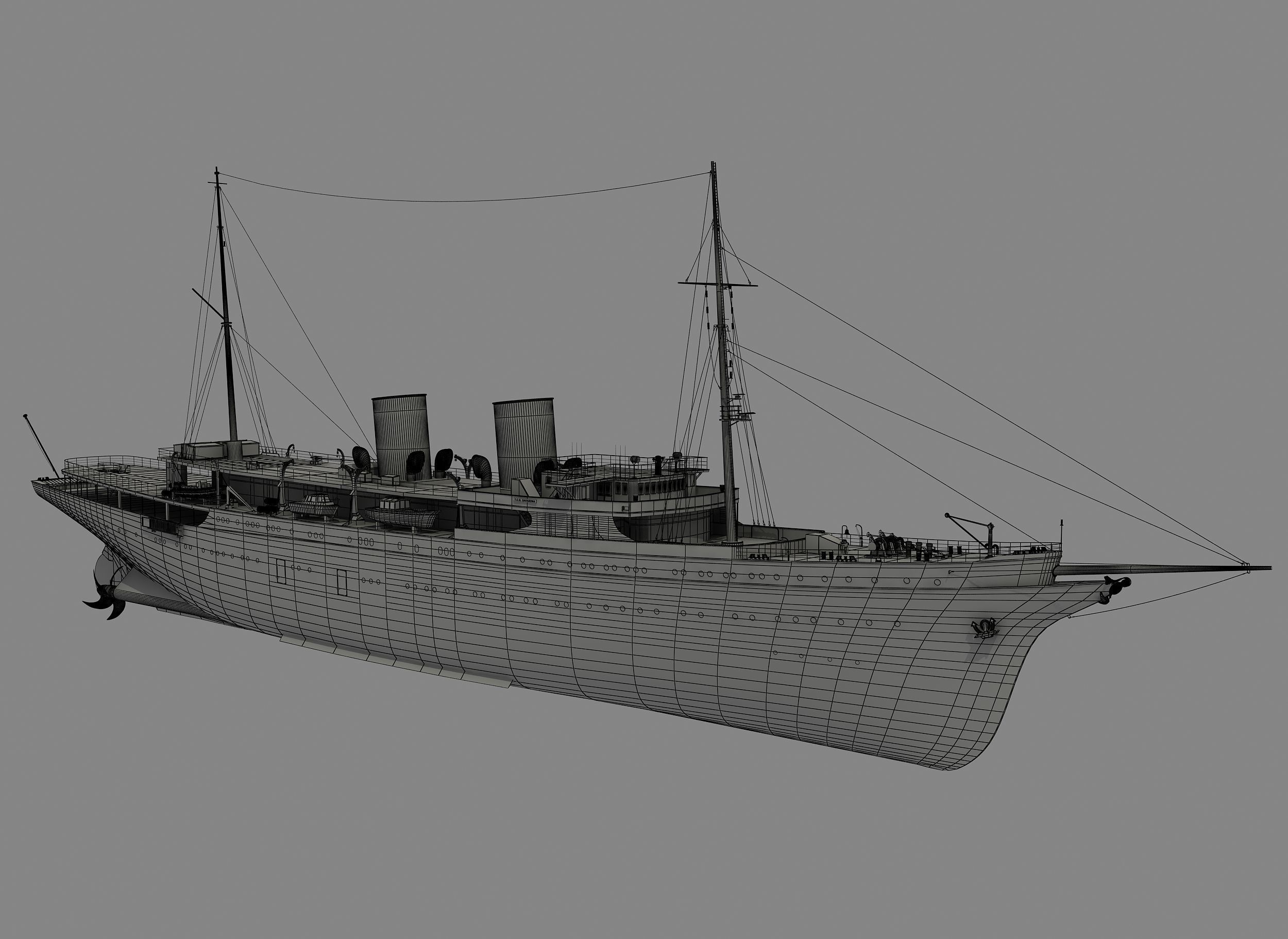 TCG SAVARONA  YACHT 3D model_2