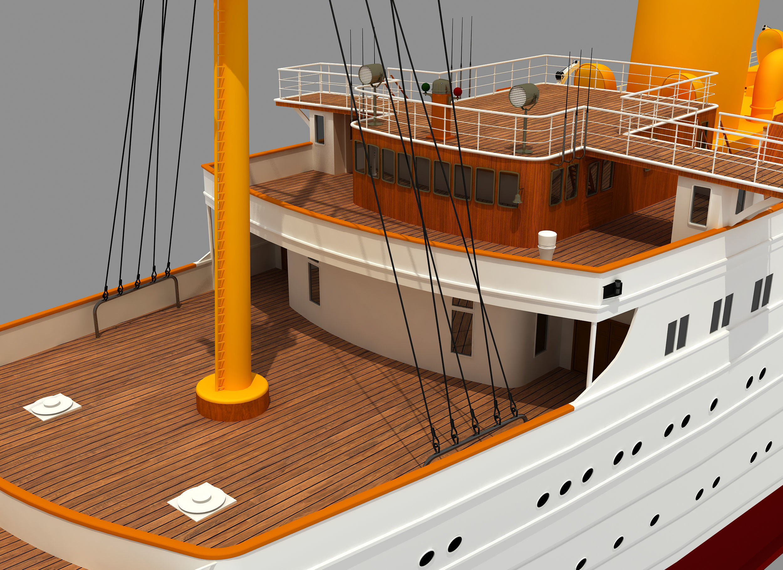 TCG SAVARONA  YACHT 3D model_13