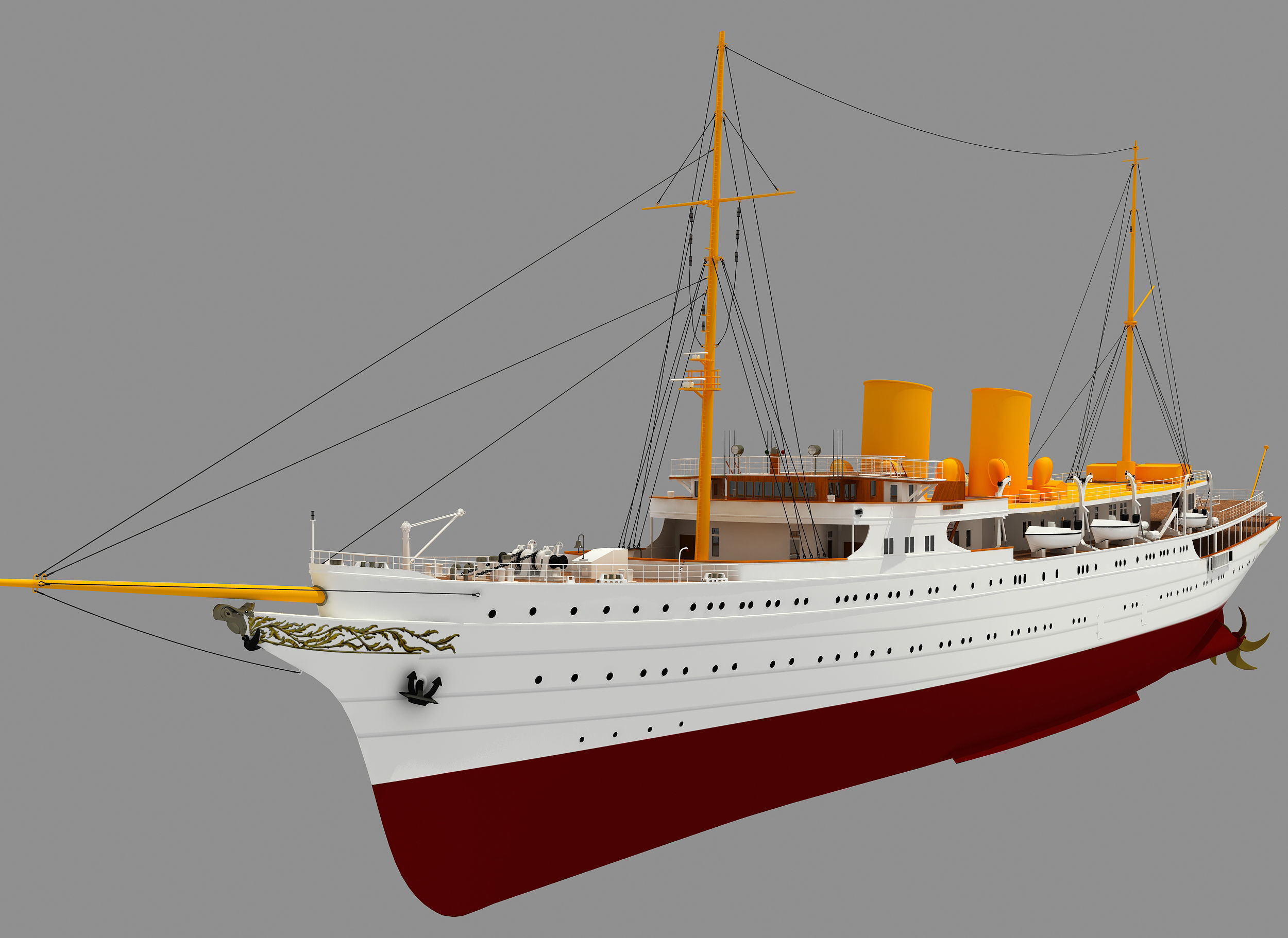TCG SAVARONA  YACHT 3D model_12