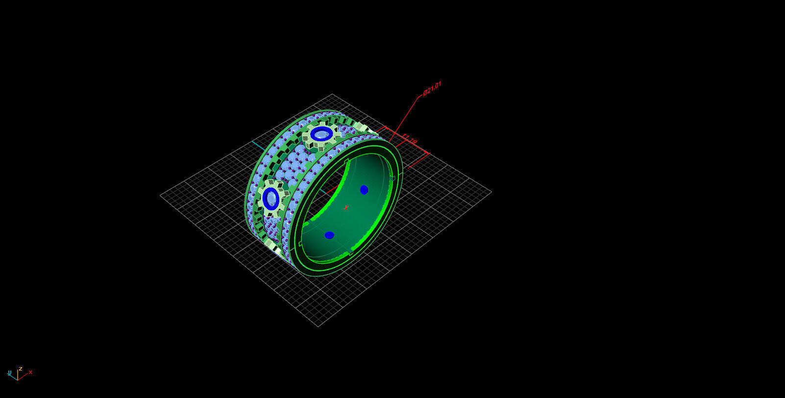 Diamond gear ring rotate mechanism design 3D print model_5