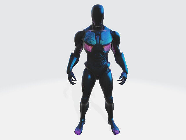 Super futuristic suit 3D model