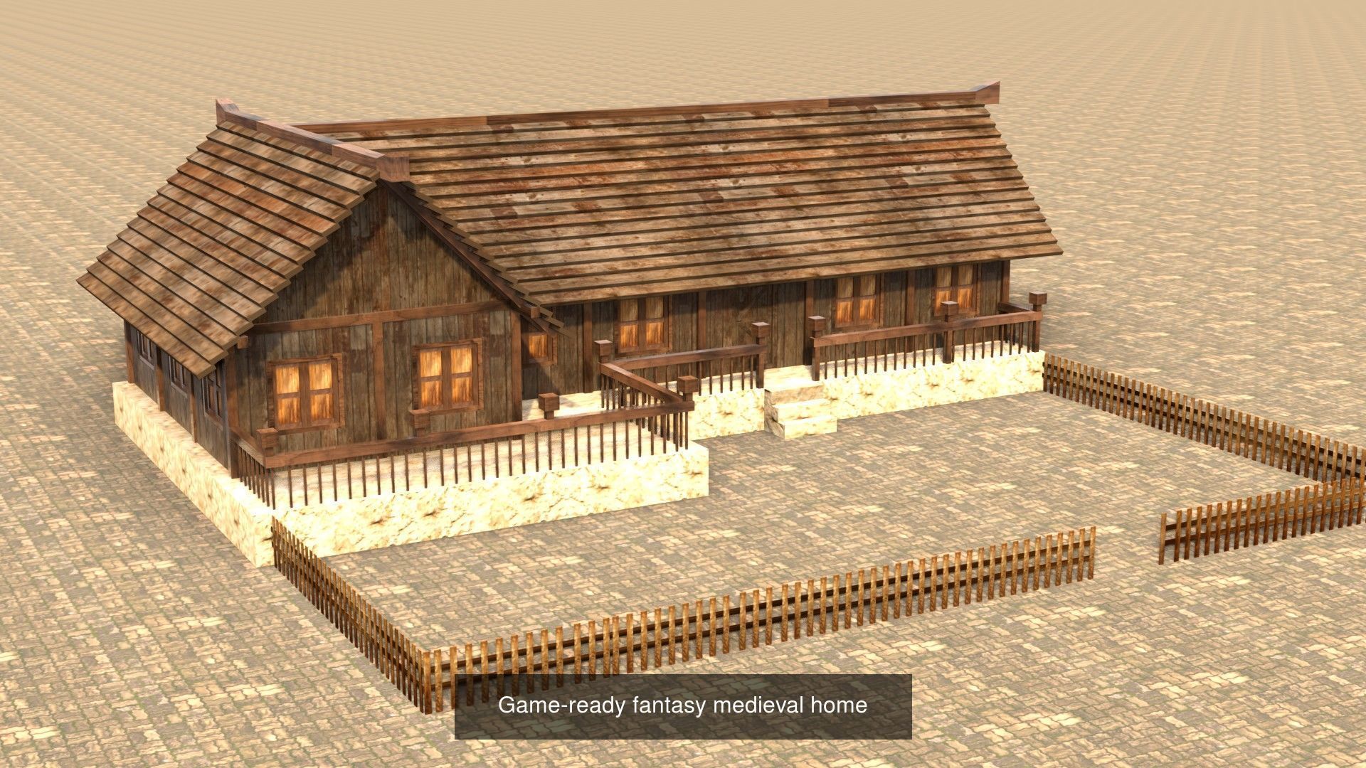 Low Poly 3D Models Collection for Medieval Villages and Towns _21