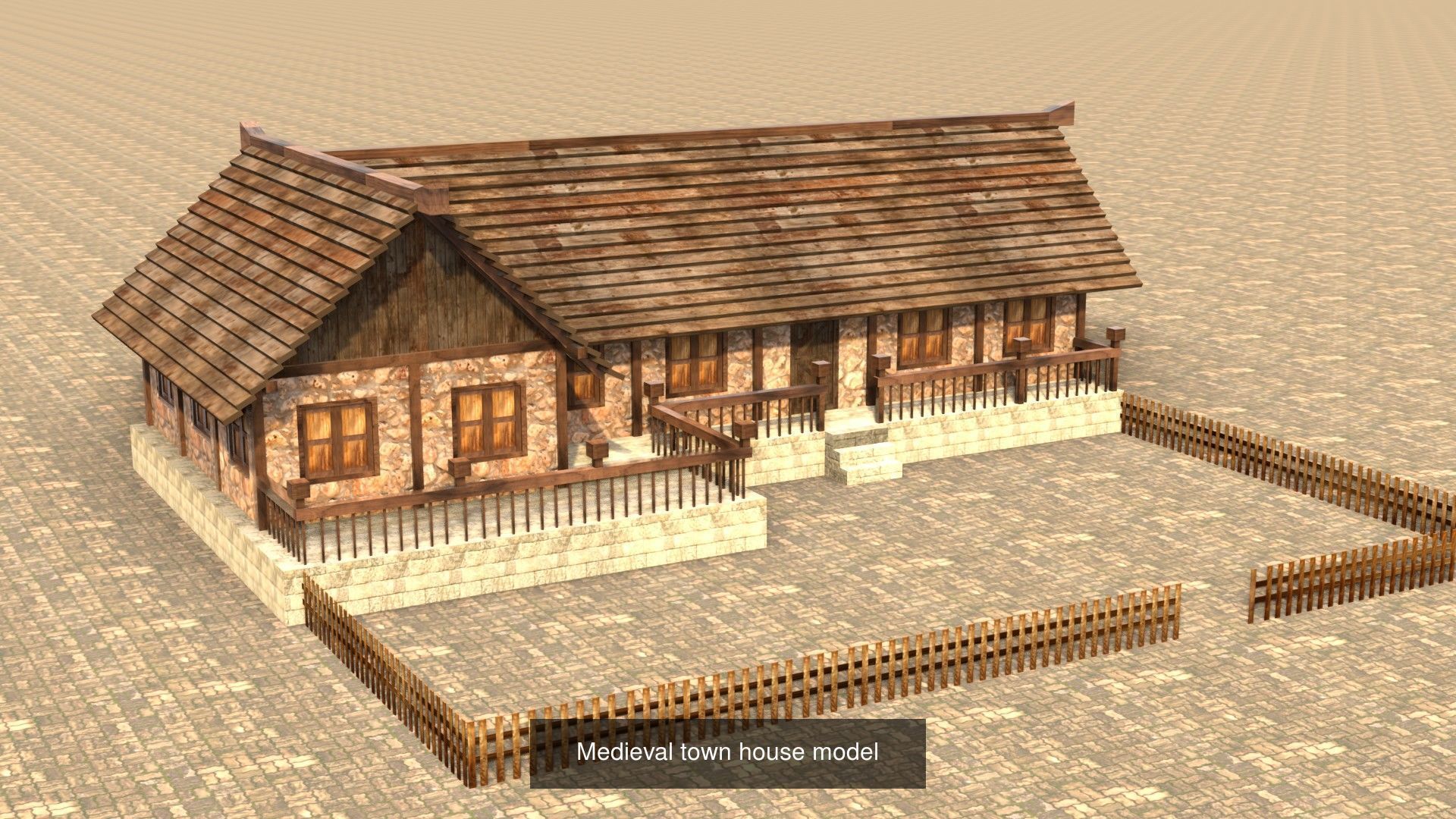 Low Poly 3D Models Collection for Medieval Villages and Towns _10