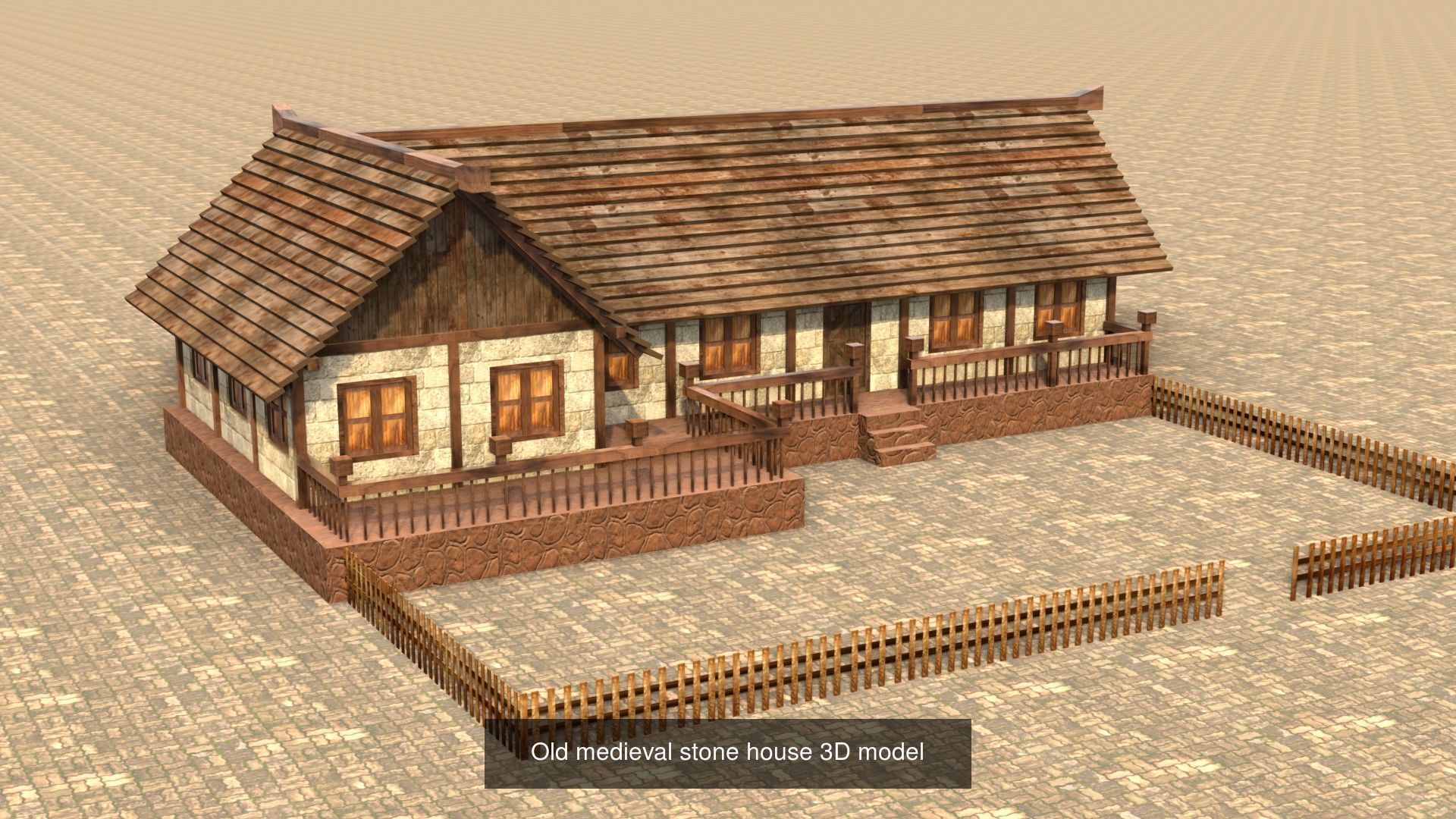 Low Poly 3D Models Collection for Medieval Villages and Towns _7
