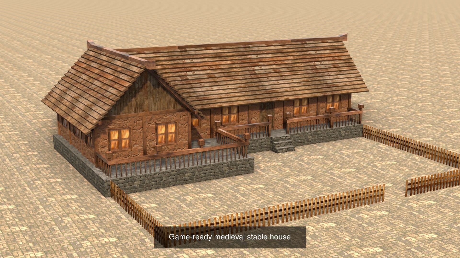 Low Poly 3D Models Collection for Medieval Villages and Towns _19