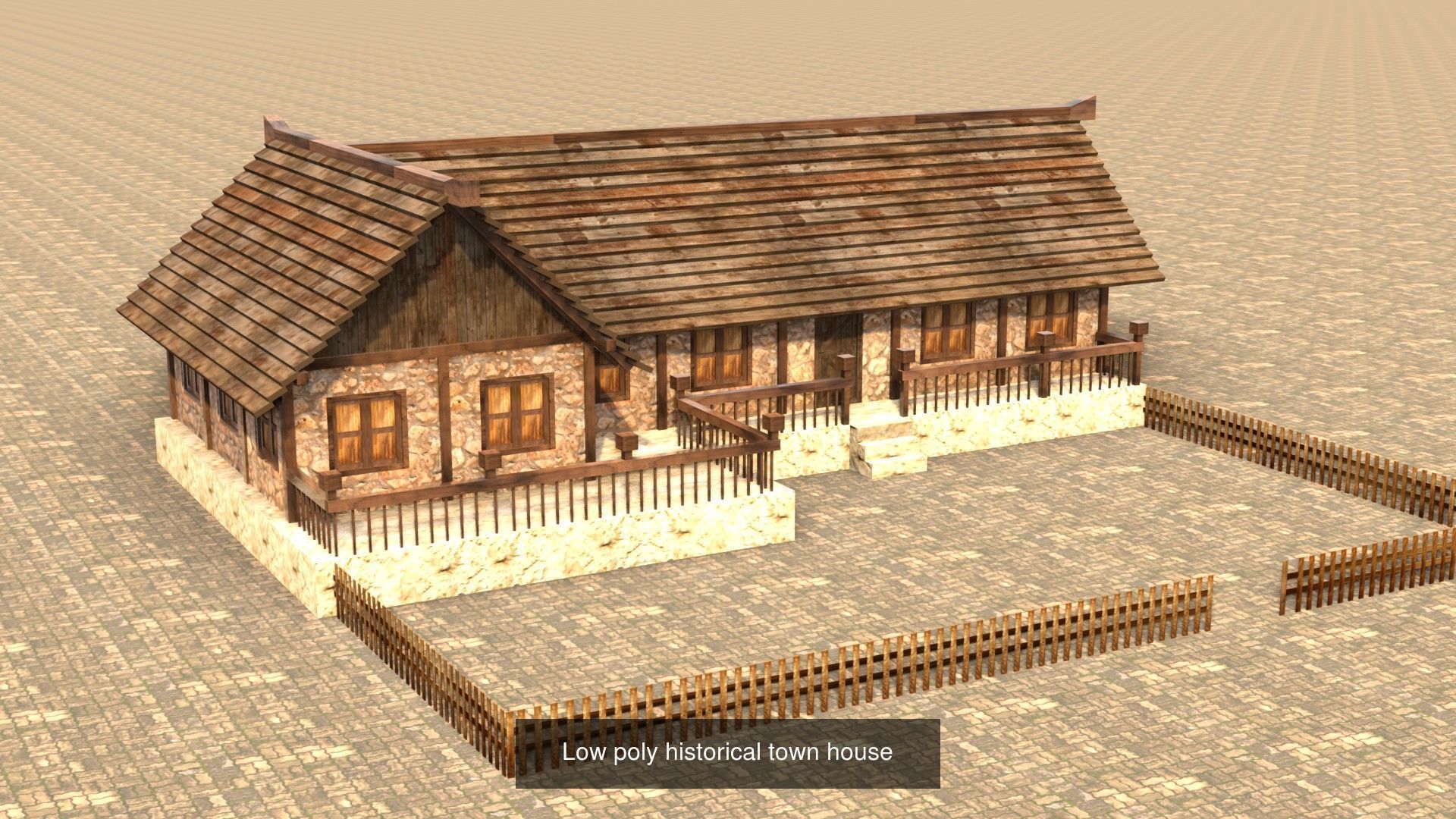 Low Poly 3D Models Collection for Medieval Villages and Towns _17
