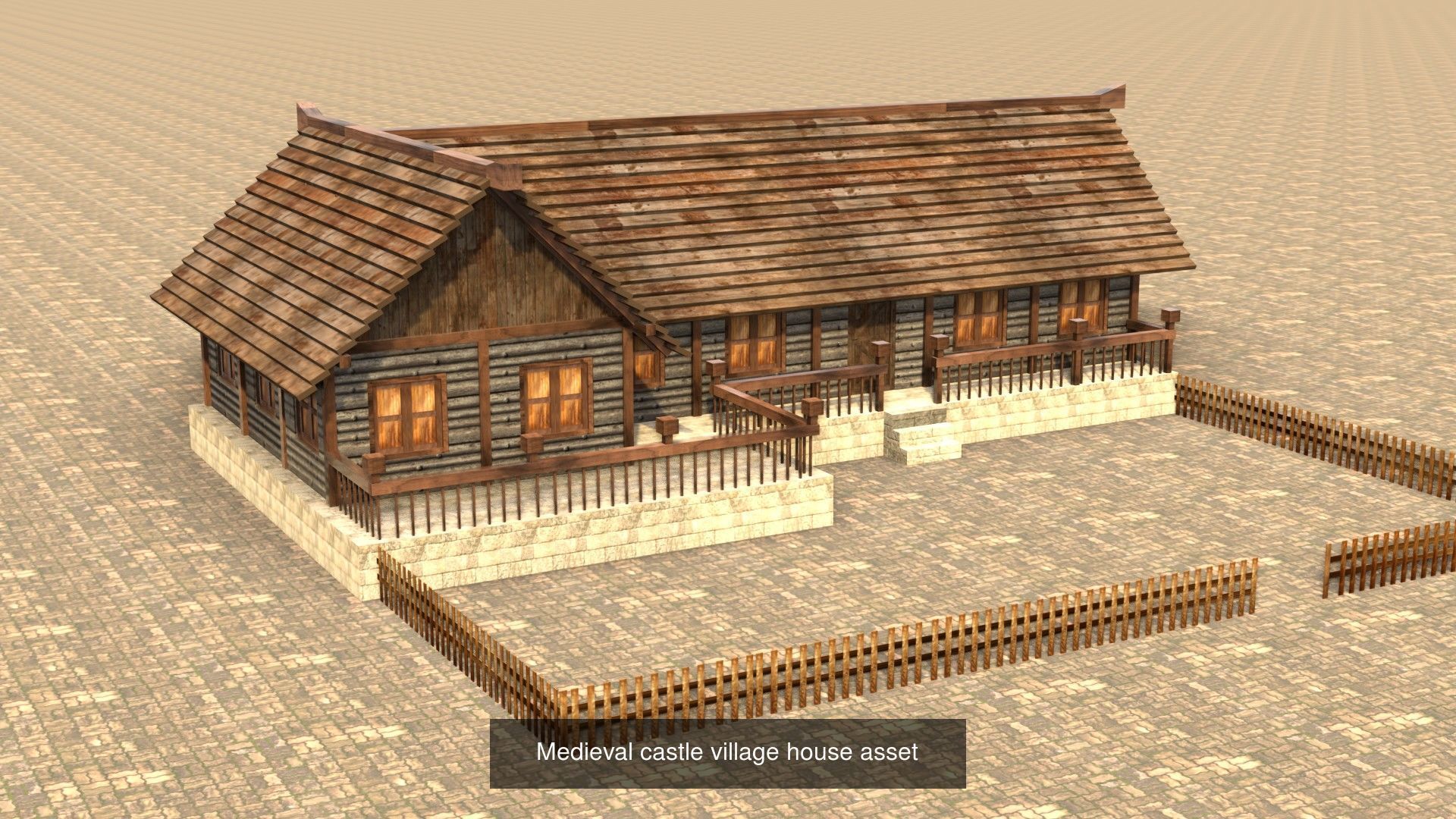 Low Poly 3D Models Collection for Medieval Villages and Towns _11