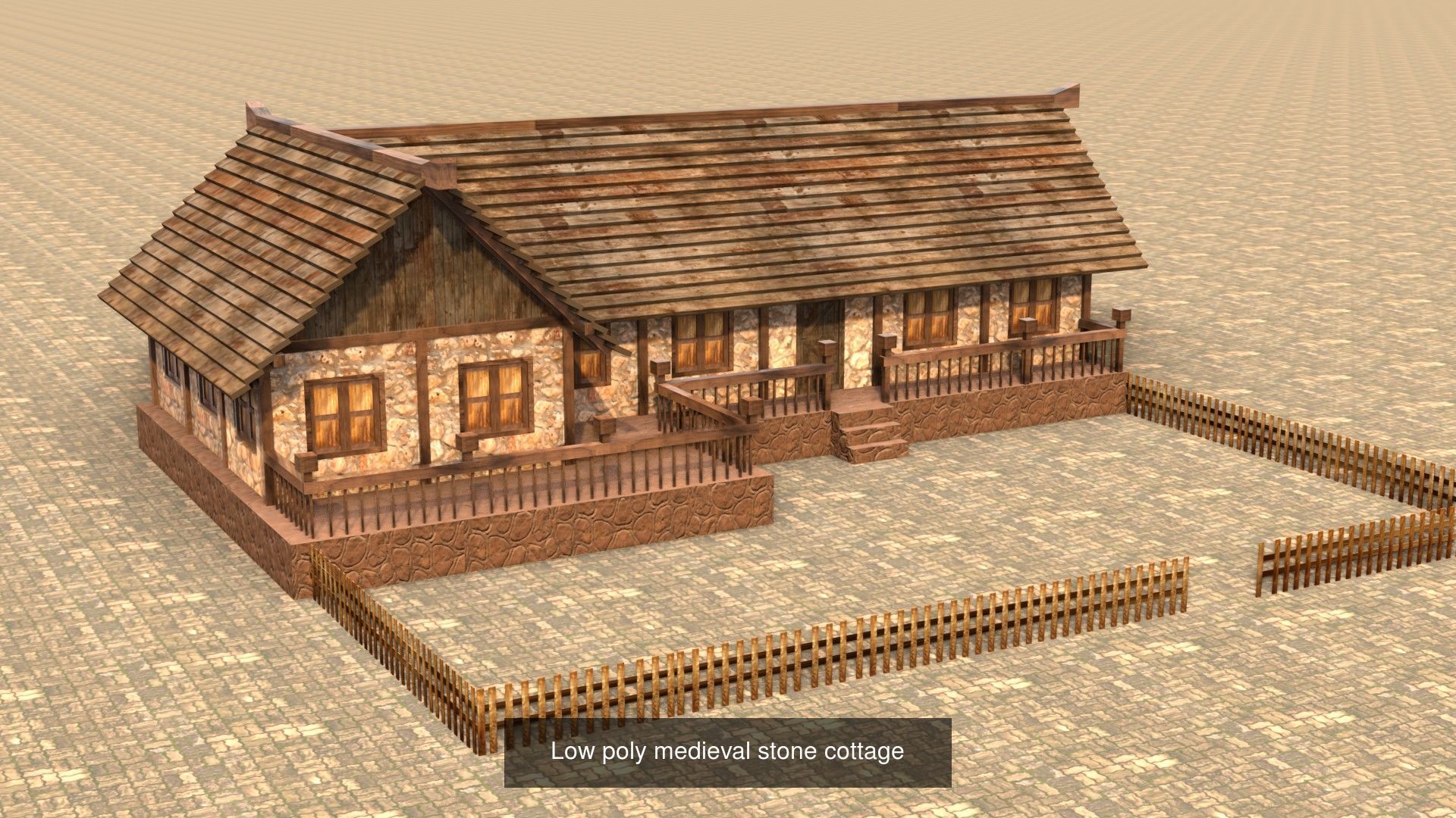 Low Poly 3D Models Collection for Medieval Villages and Towns _13
