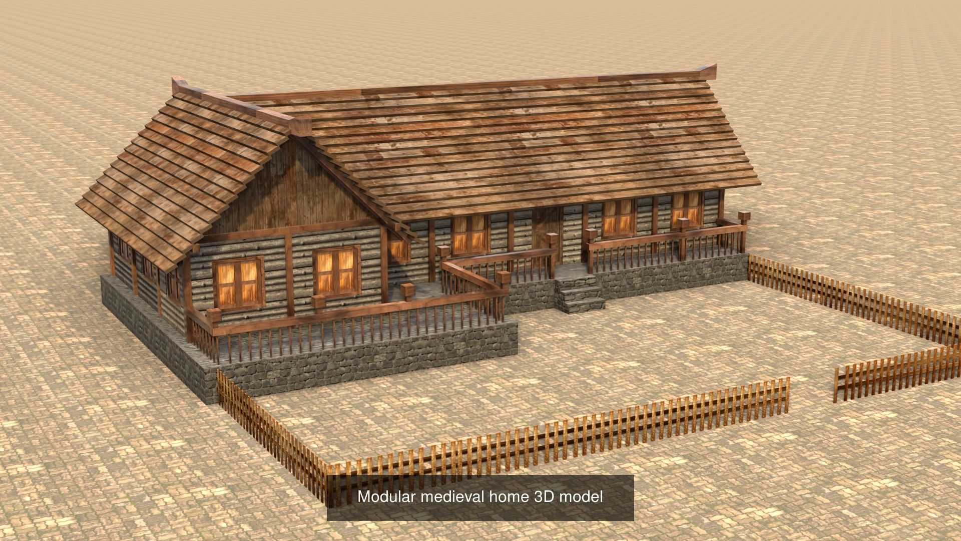 Low Poly 3D Models Collection for Medieval Villages and Towns _9