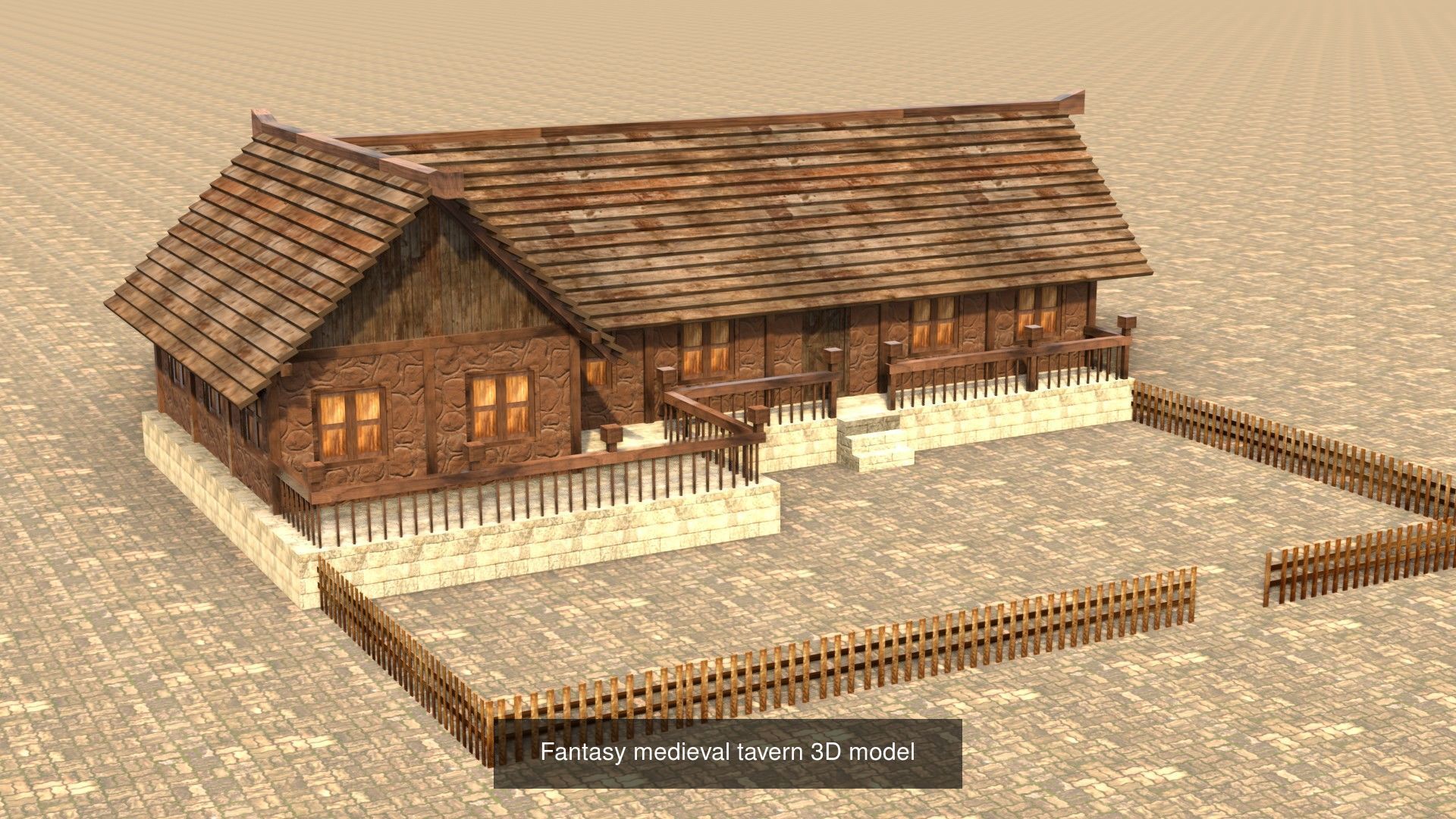 Low Poly 3D Models Collection for Medieval Villages and Towns _22