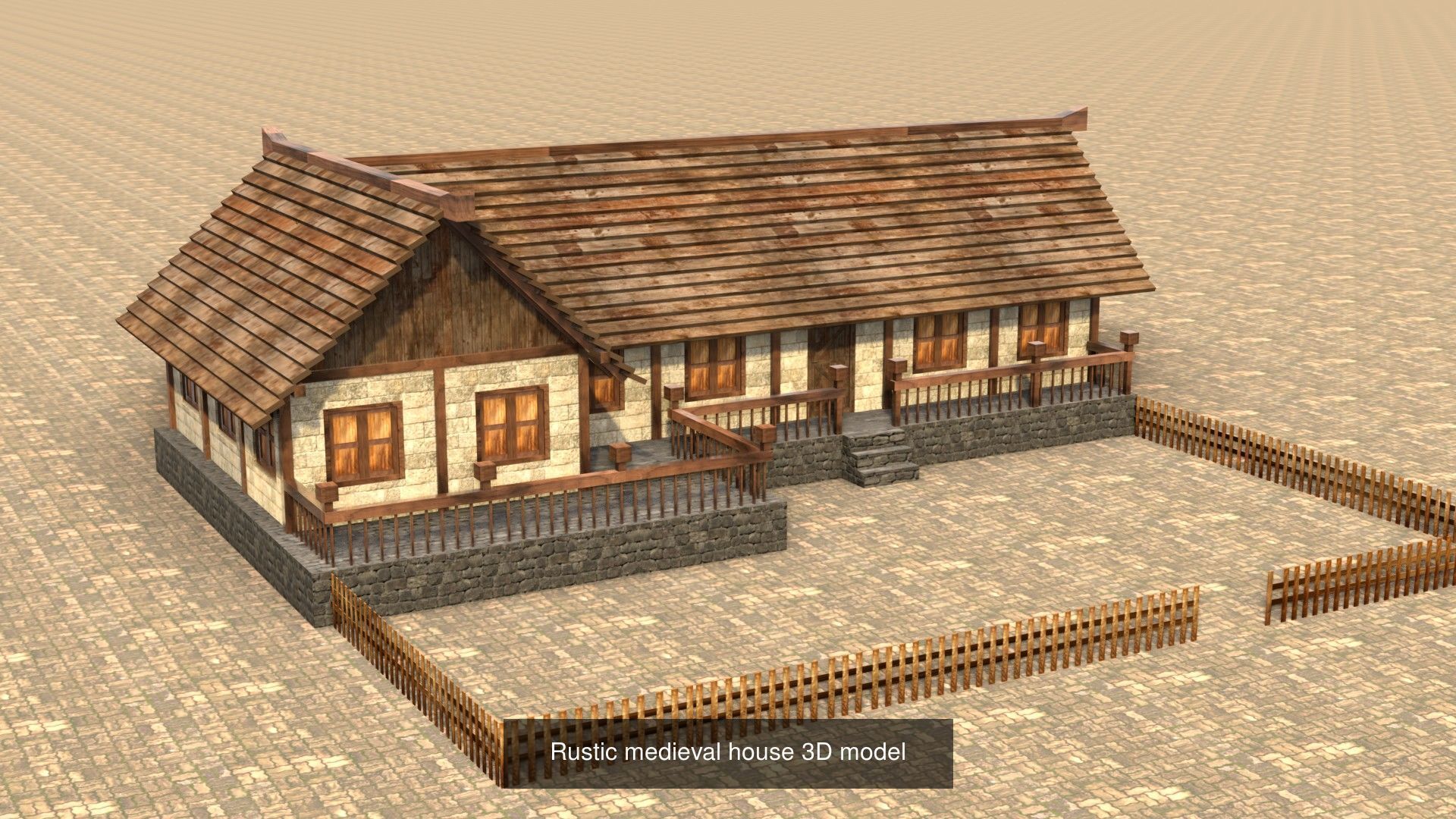 Low Poly 3D Models Collection for Medieval Villages and Towns _5