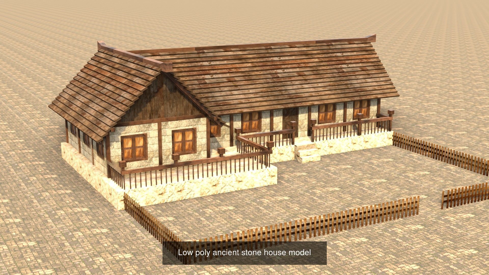 Low Poly 3D Models Collection for Medieval Villages and Towns _18
