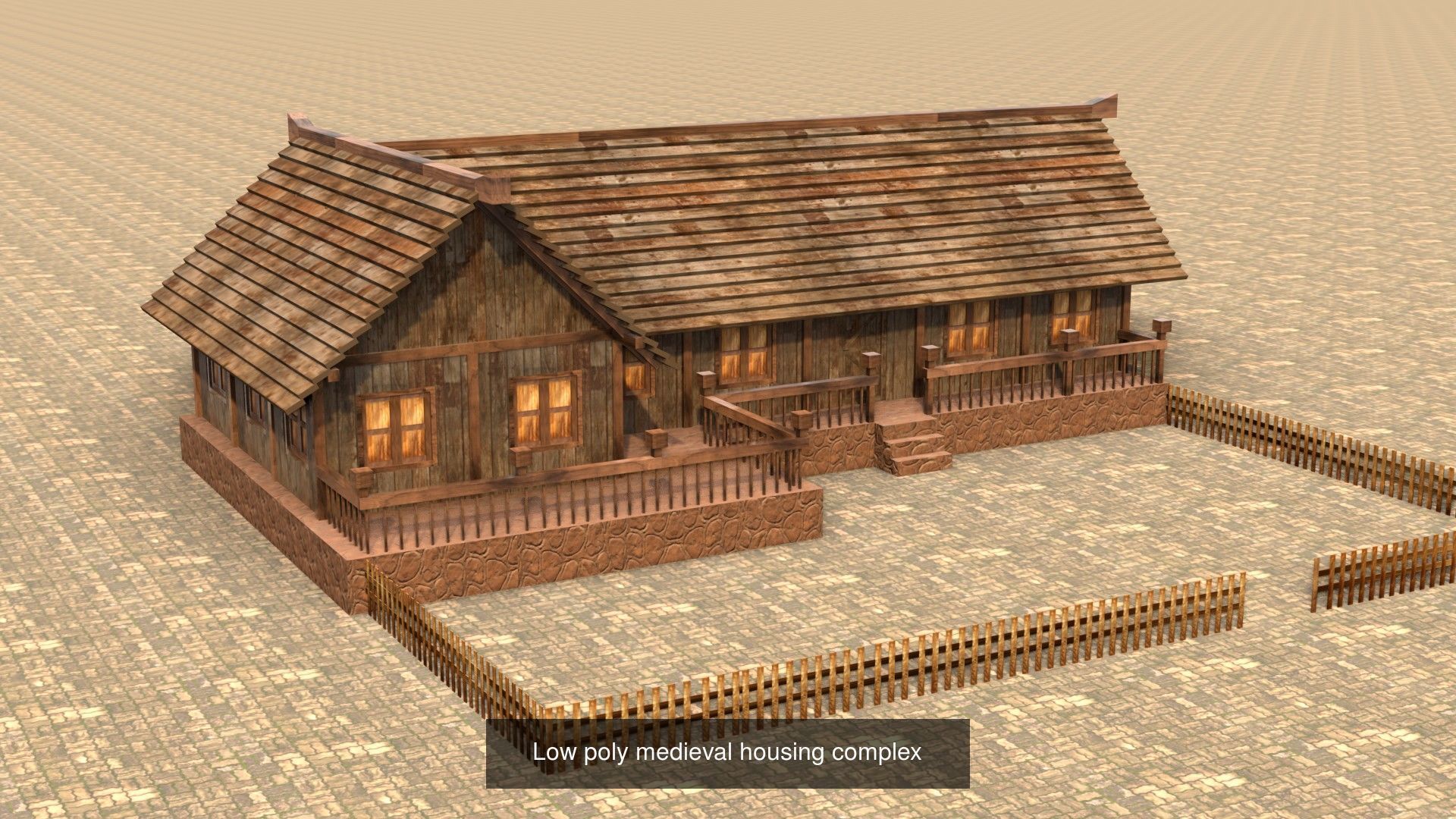 Low Poly 3D Models Collection for Medieval Villages and Towns _15