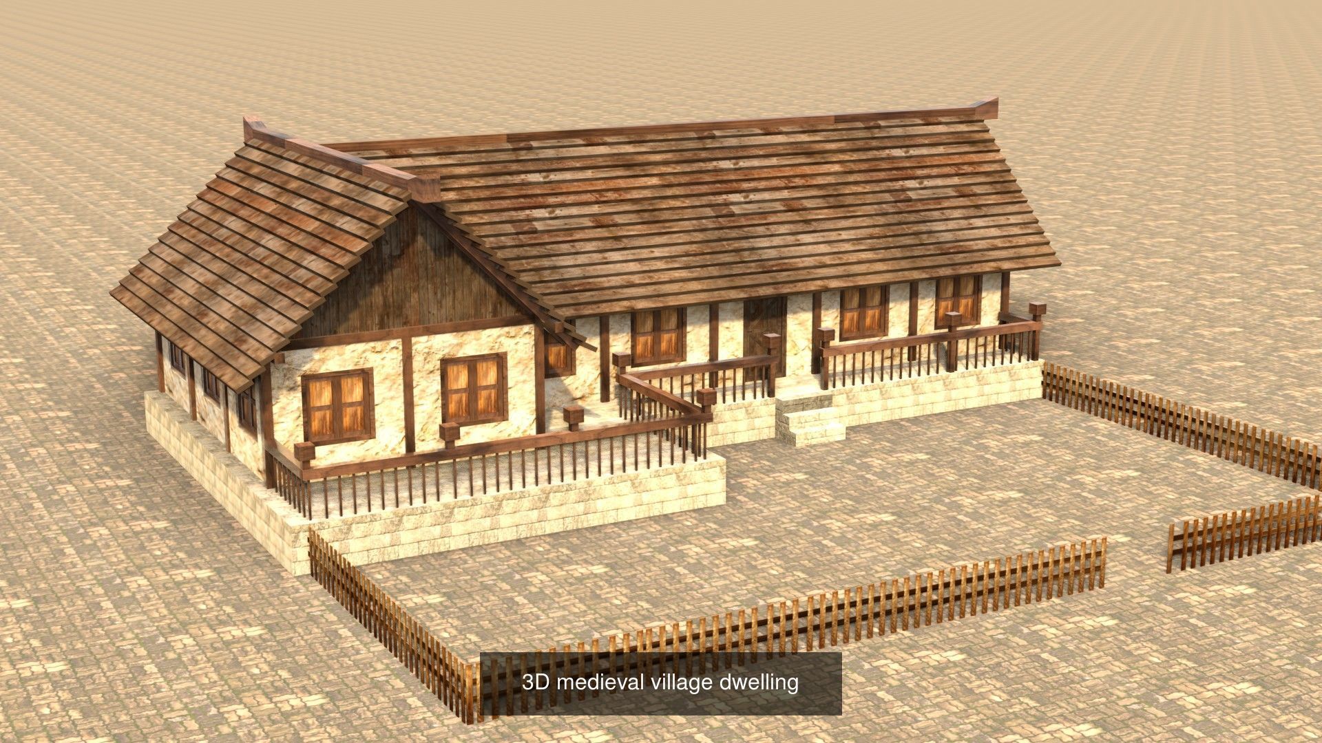 Low Poly 3D Models Collection for Medieval Villages and Towns _23
