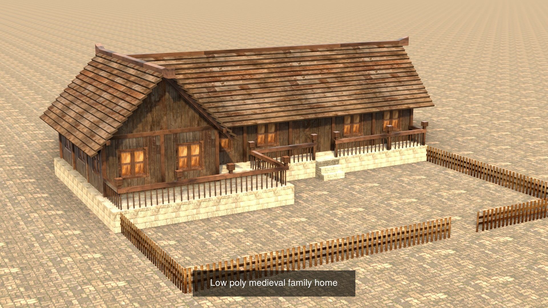 Low Poly 3D Models Collection for Medieval Villages and Towns _16