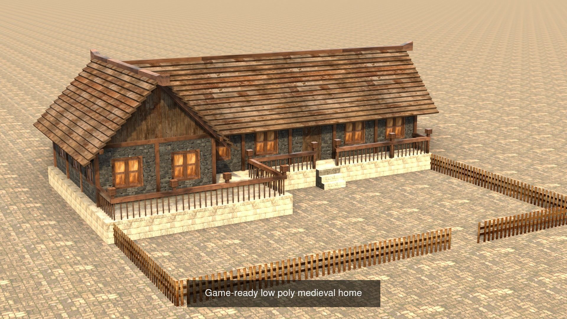 Low Poly 3D Models Collection for Medieval Villages and Towns _20