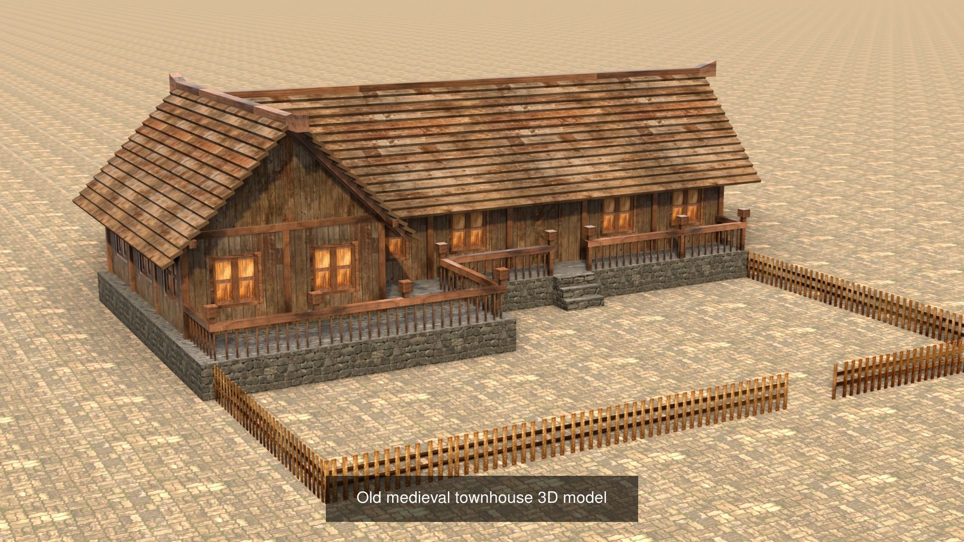 Low Poly 3D Models Collection for Medieval Villages and Towns _6