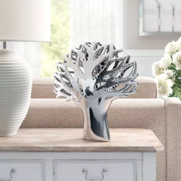 Silver Findlay Cut-Out Tree Sculpture 3D model