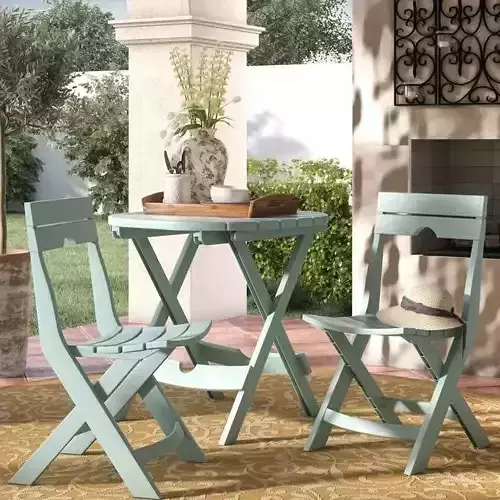 Andover Mills Quebec Bistro Set 3D model