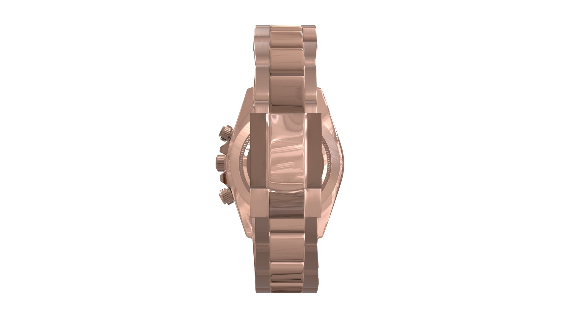 Watch Cosmograph Daytona Pink Gold - AN Ivory Dial Low-poly 3D model_2