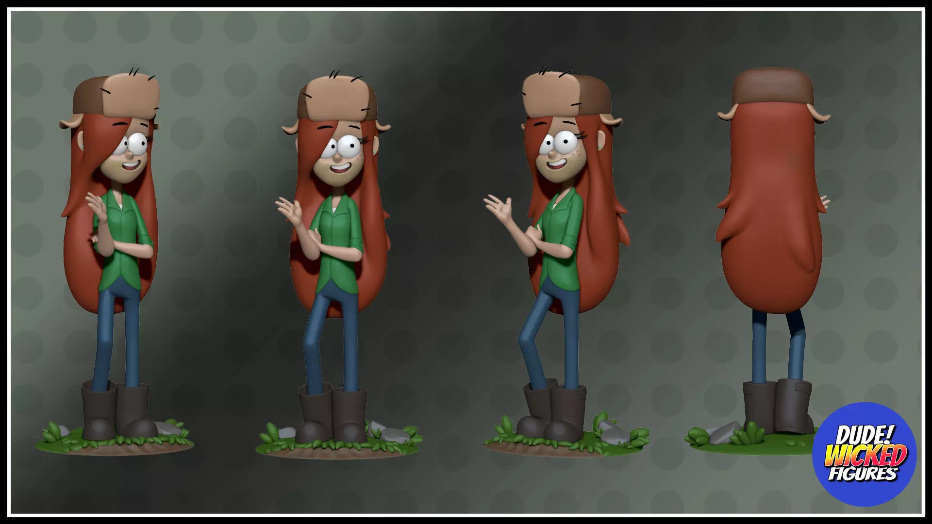 Wendy Gravity Falls custom fan art Free 3D print model_0