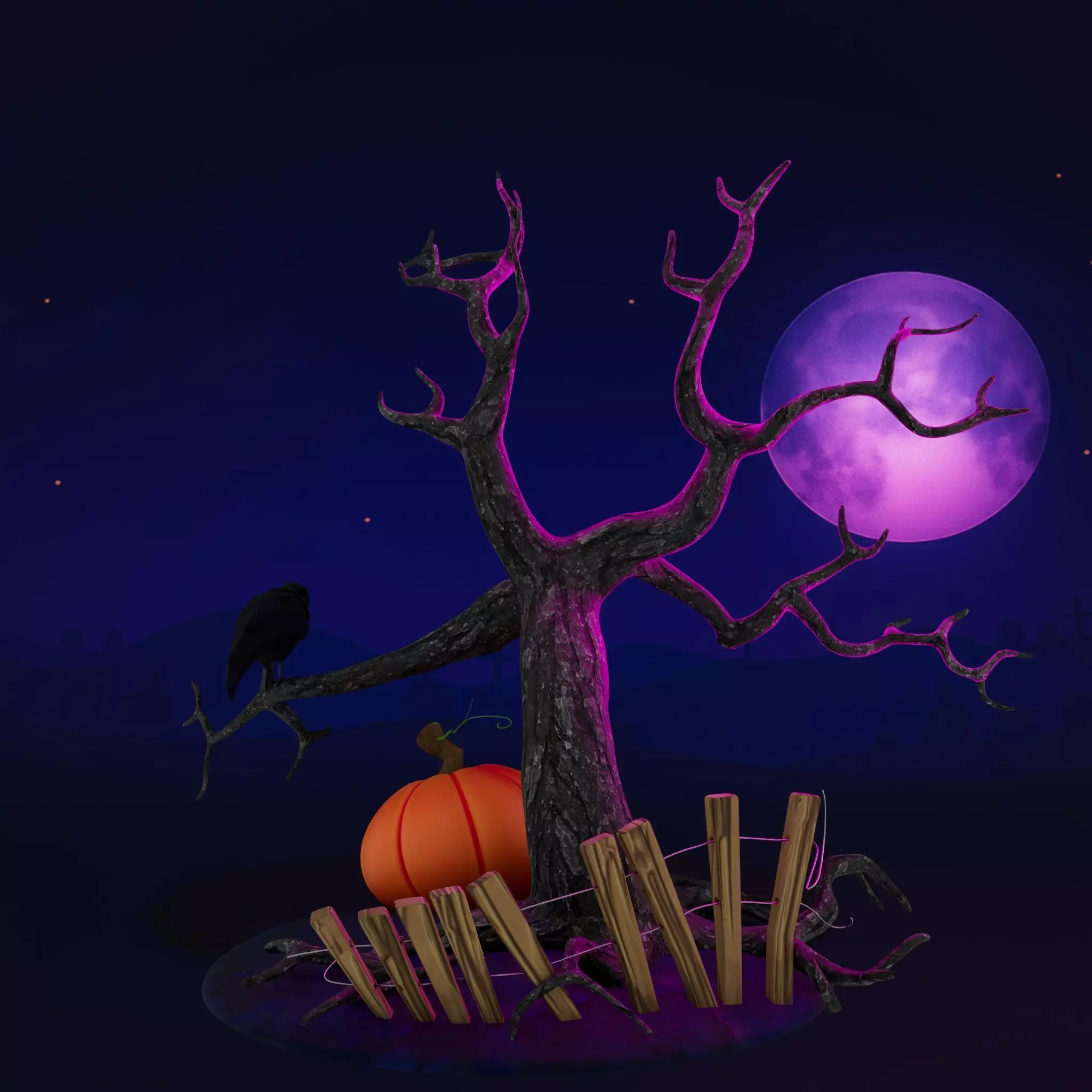 Pumpkin Panic 3D model_2