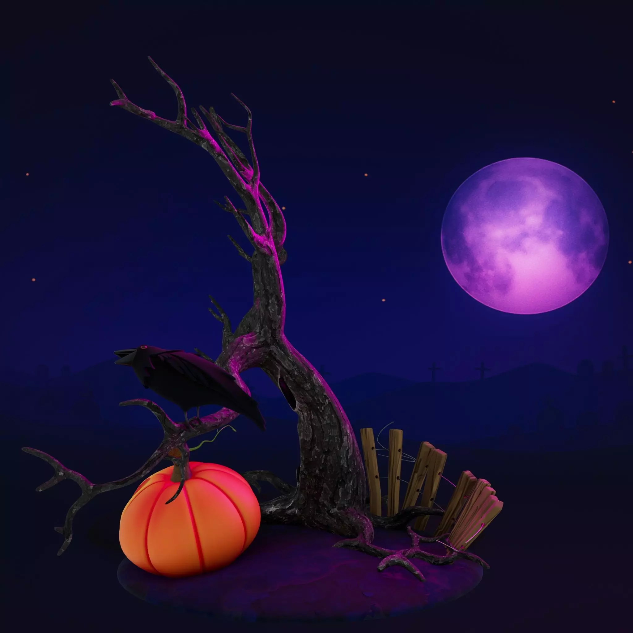 Pumpkin Panic 3D model_3
