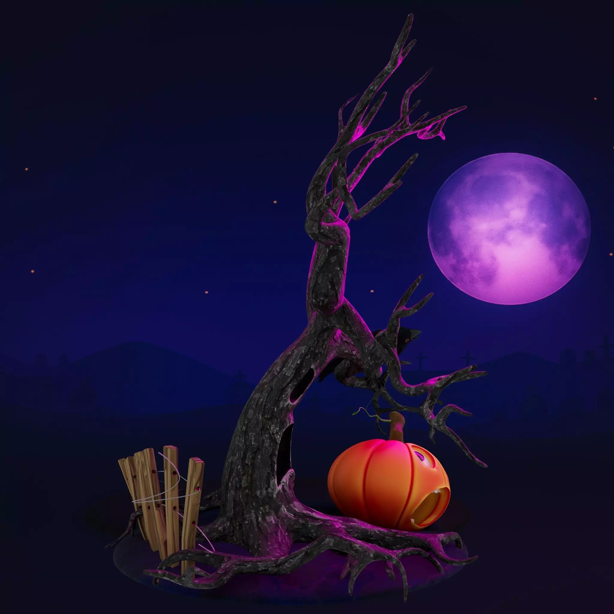 Pumpkin Panic 3D model_1