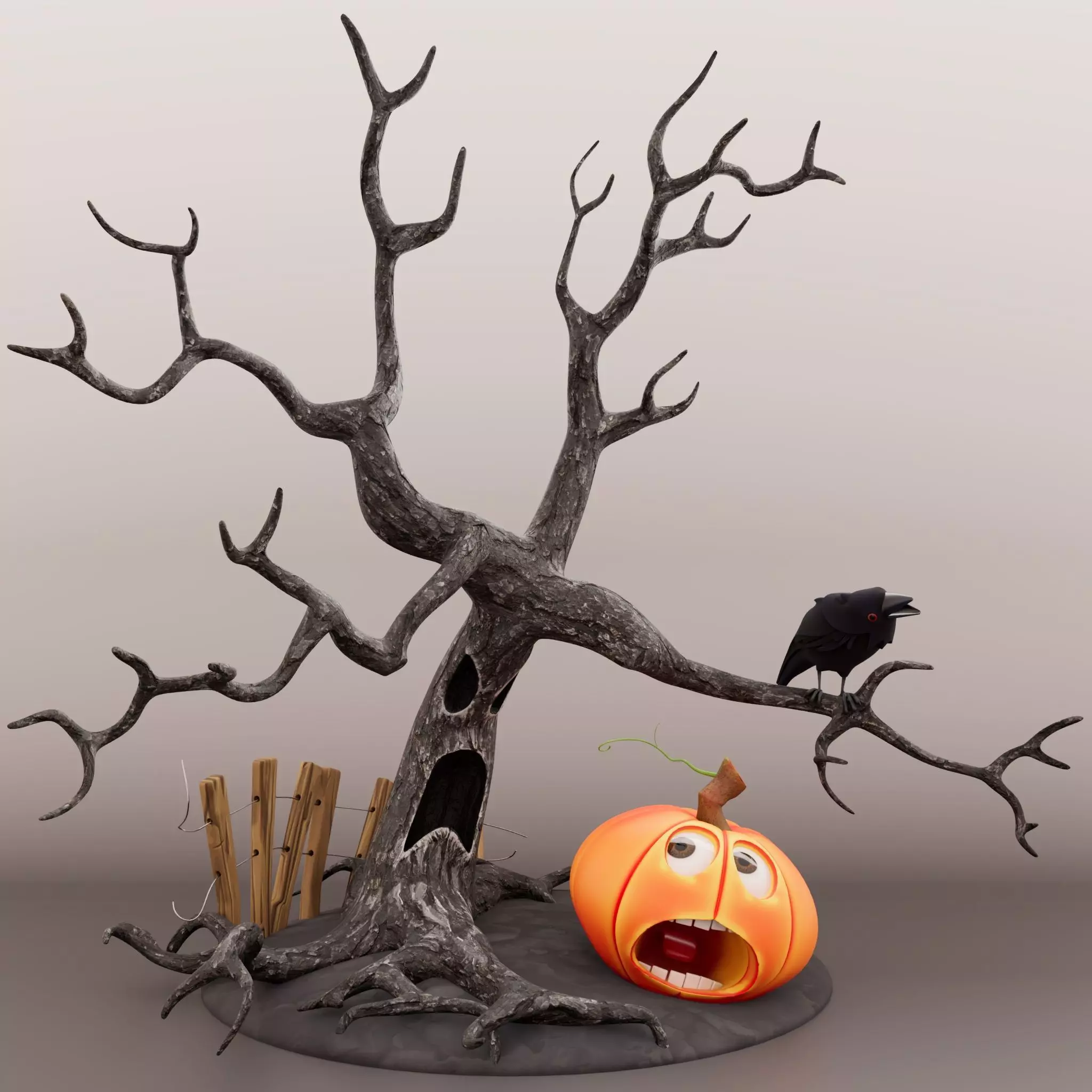 Pumpkin Panic 3D model_4