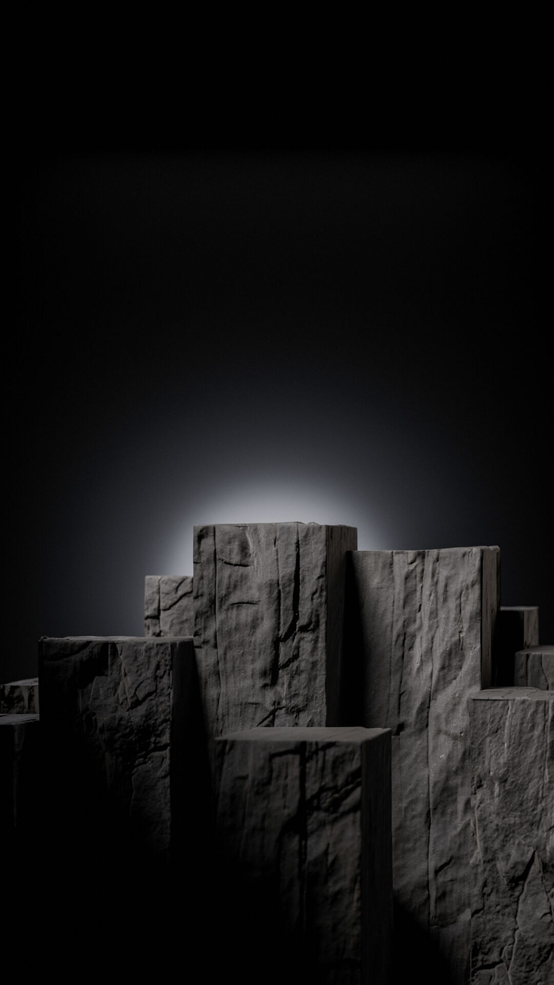 Dior Sauvage perfume sitting on the rock II 3D model_3