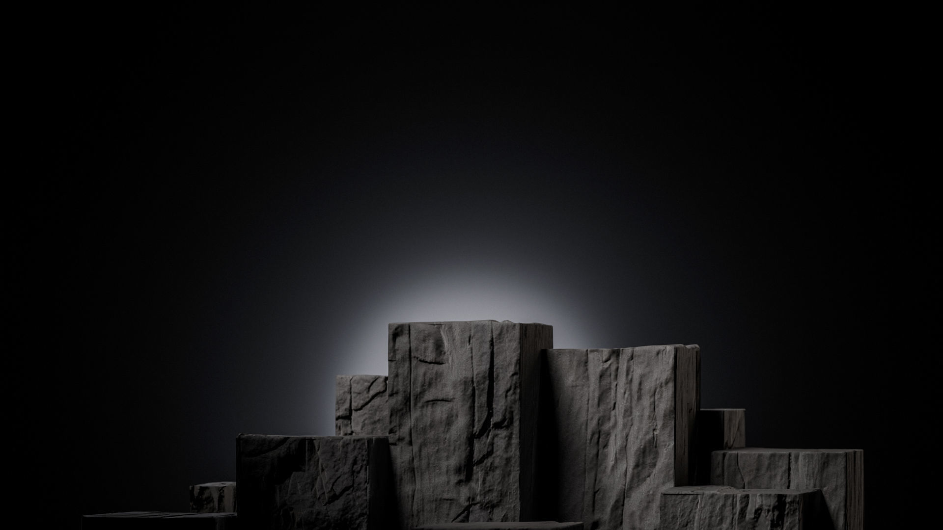 Dior Sauvage perfume sitting on the rock II 3D model_12