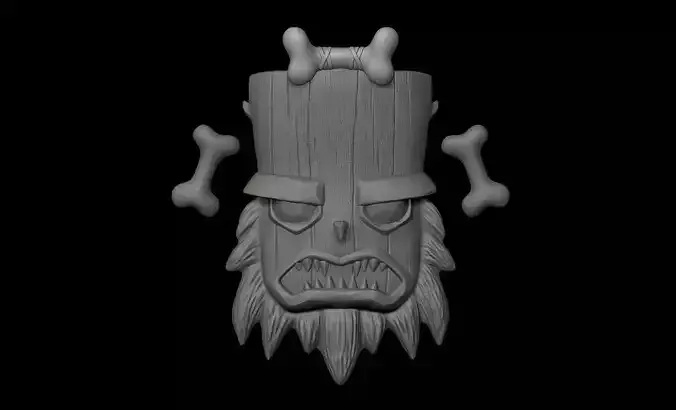 Uka Uka Crash Bandicoot - Mascara video juego 3D print model