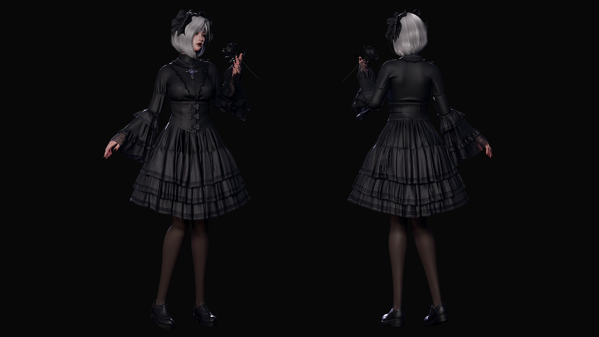 Dark-Fantasy Pack - Male and Female Characters 3D Model Collection_31