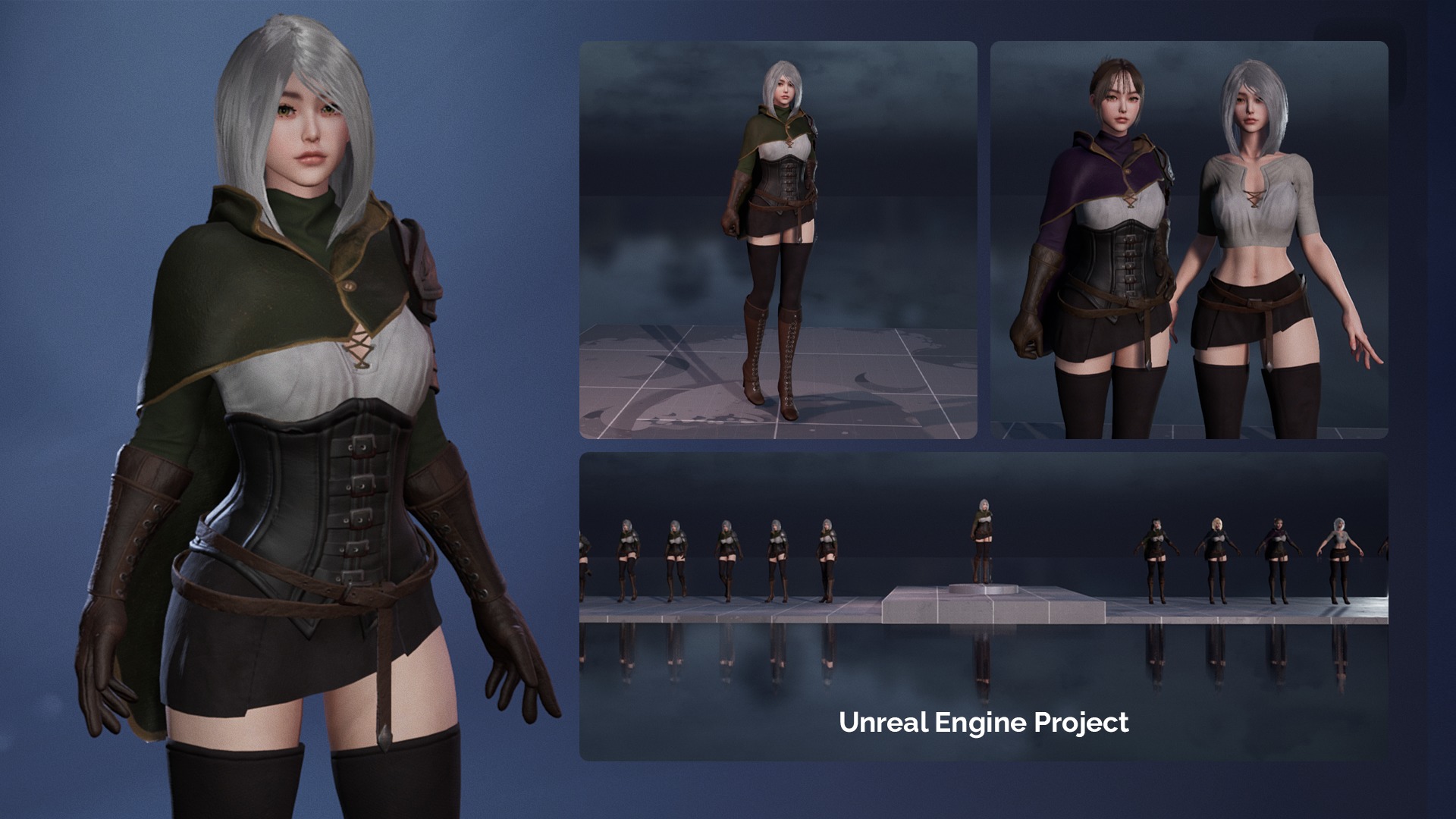 Dark-Fantasy Pack - Male and Female Characters 3D Model Collection_17