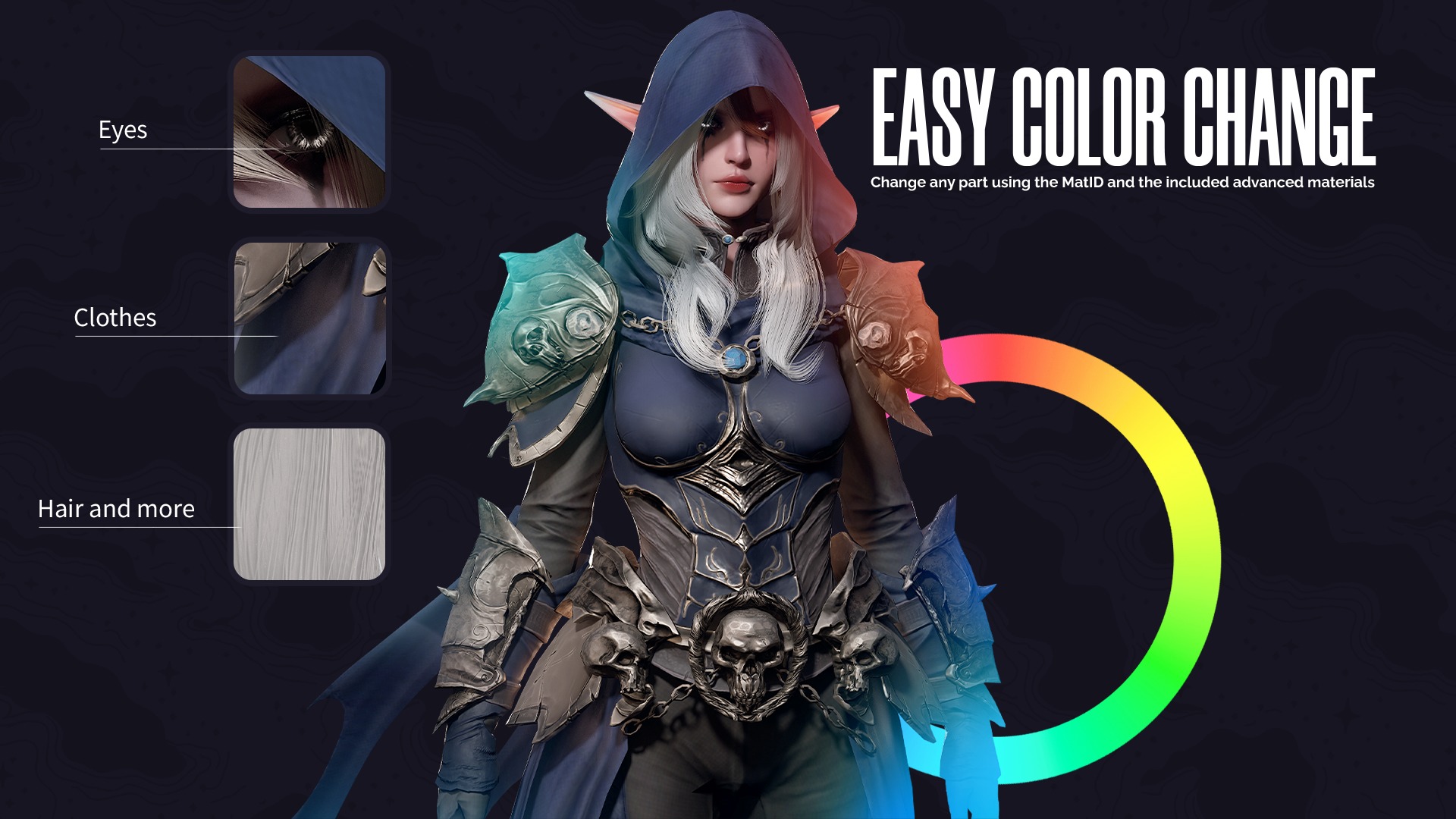Dark-Fantasy Pack - Male and Female Characters 3D Model Collection_10