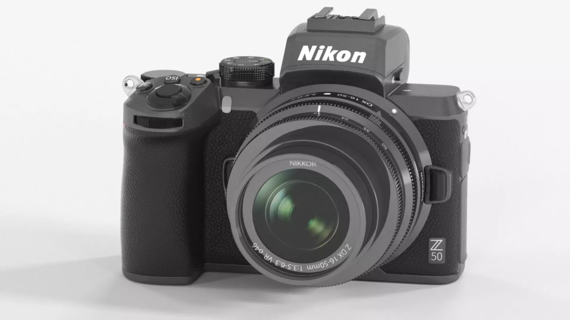 Nikon Z50 Lexar SD 64GB Fotocamera Mirrorles Low-poly 3D model