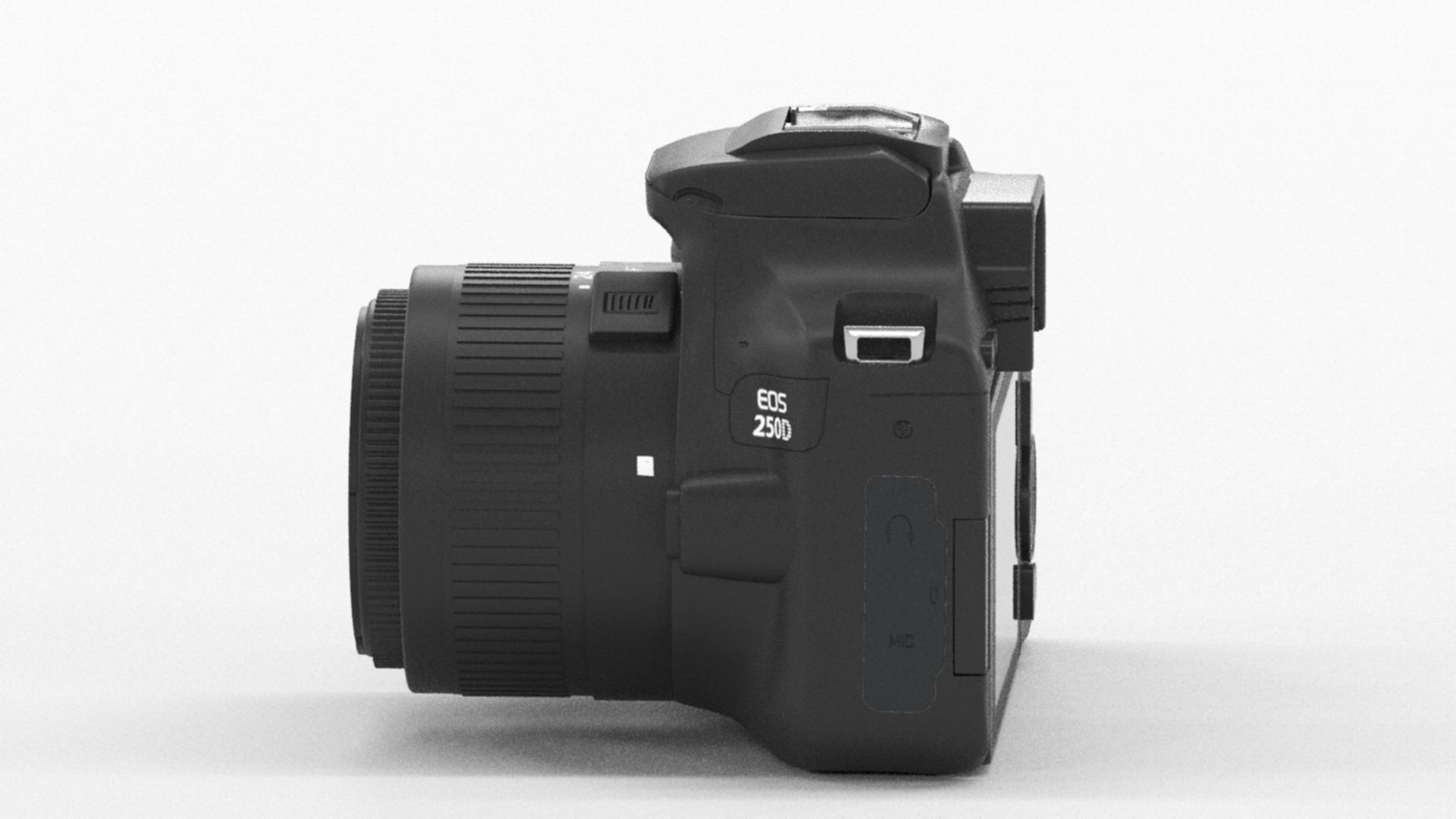 Canon EOS 250 D Digitale Low-poly 3D model_6