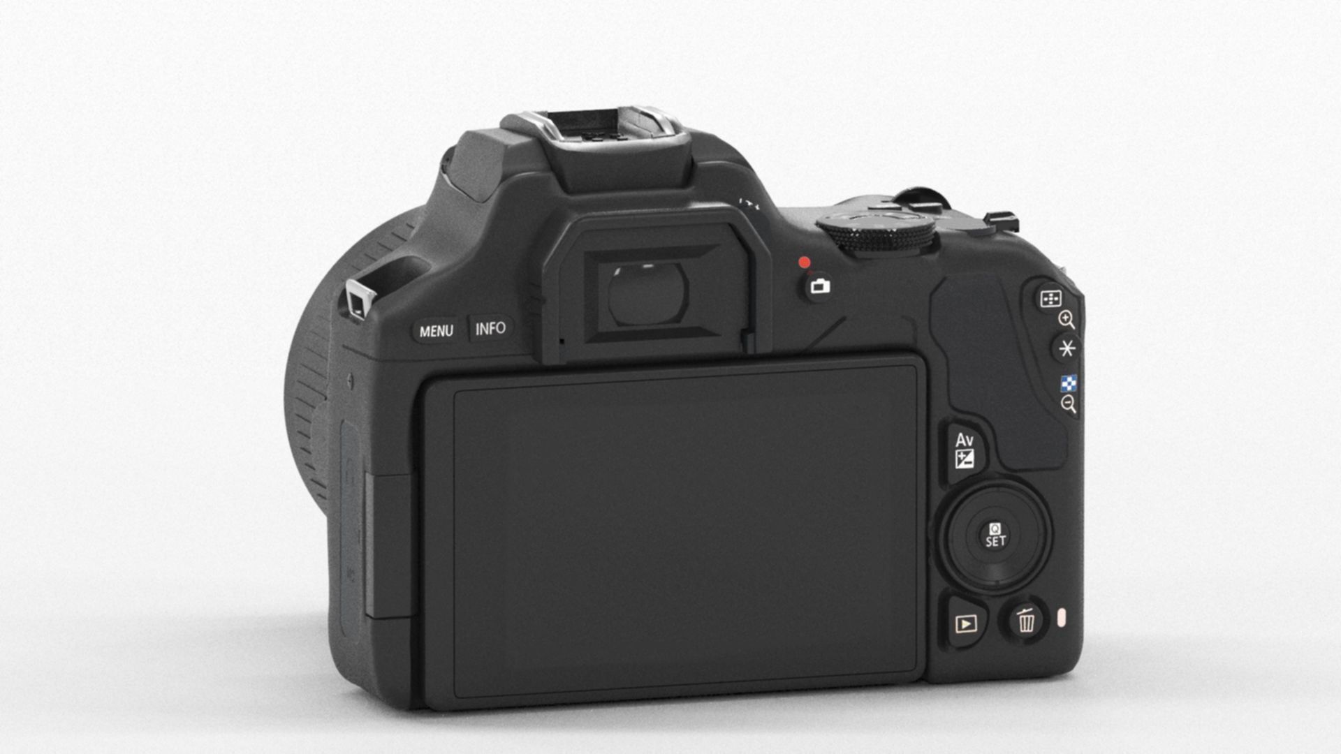 Canon EOS 250 D Digitale Low-poly 3D model_5