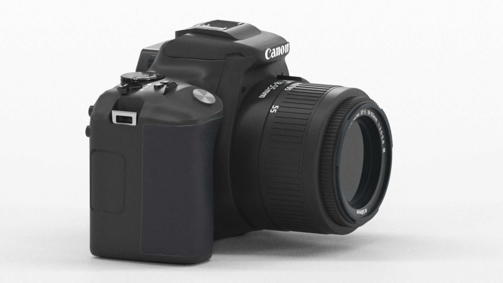 Canon EOS 250 D Digitale Low-poly 3D model_3