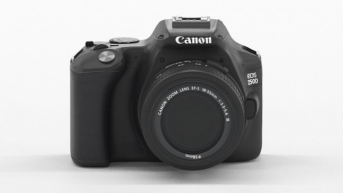 Canon EOS 250 D Digitale Low-poly 3D model