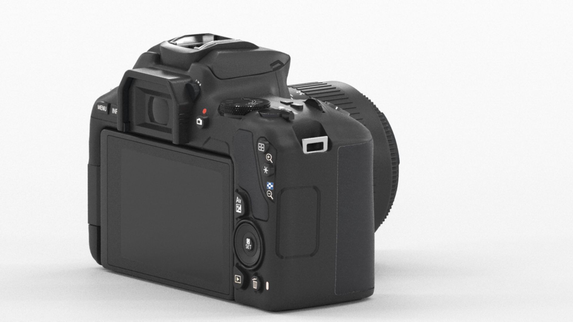 Canon EOS 250 D Digitale Low-poly 3D model_4