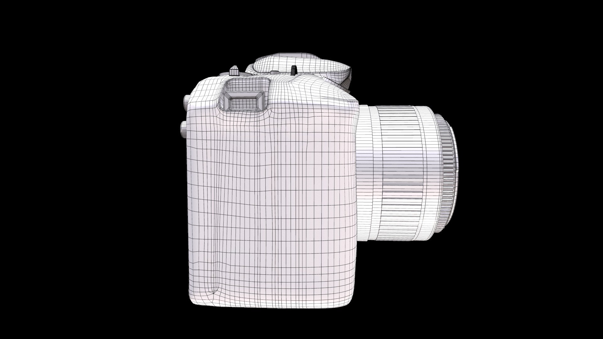 Canon EOS 250 D Digitale Low-poly 3D model_9