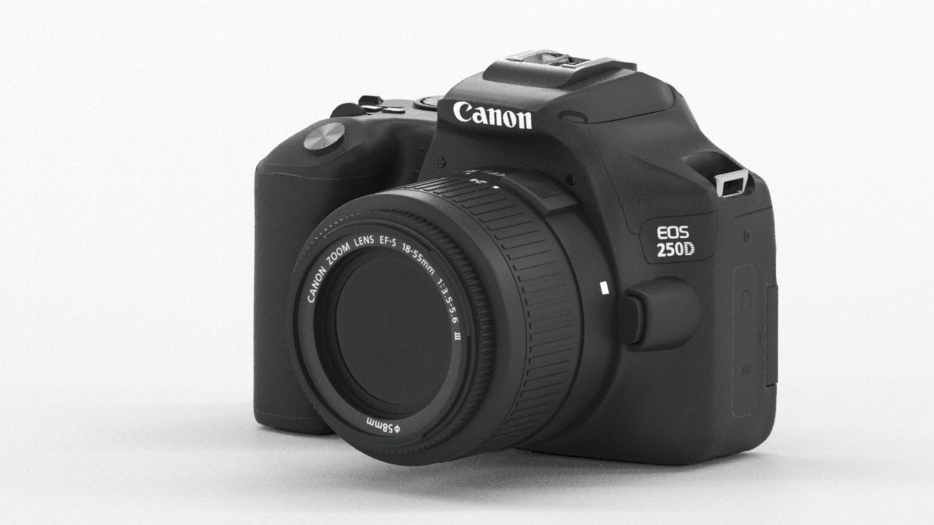 Canon EOS 250 D Digitale Low-poly 3D model_7