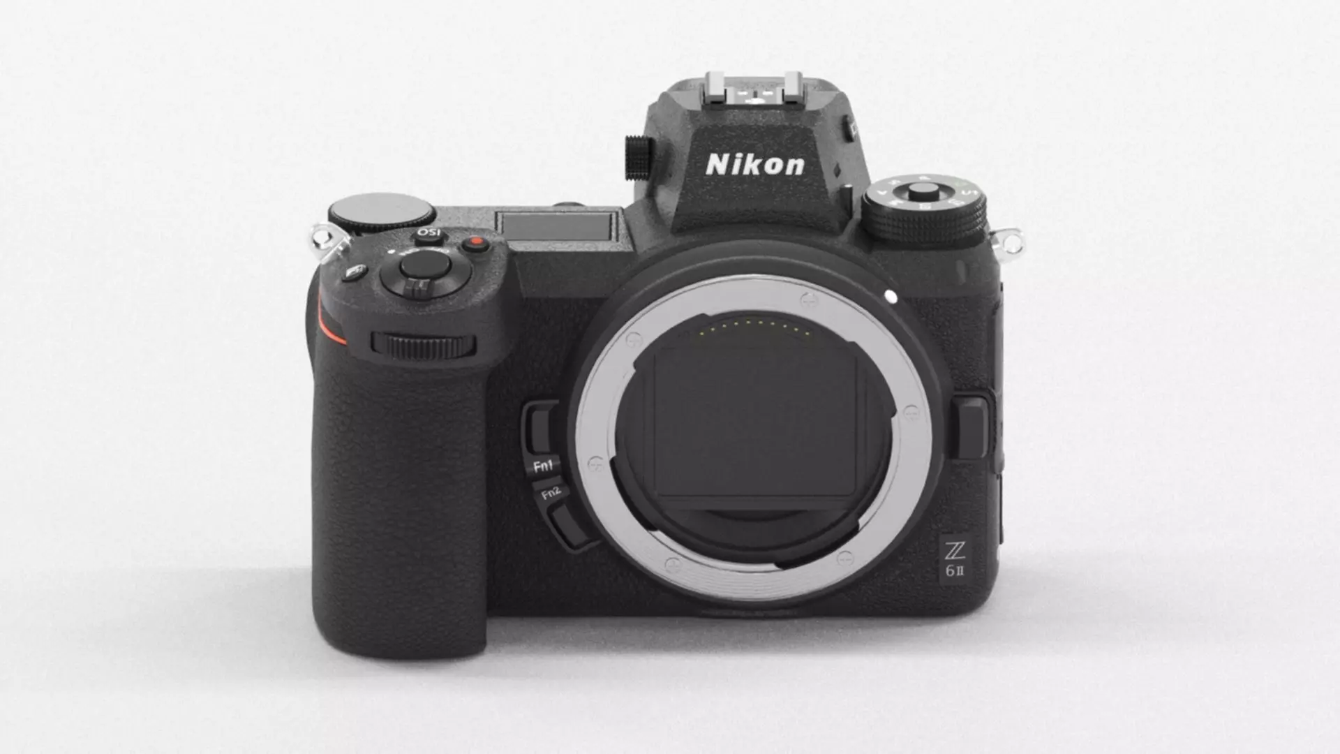 Nikon Mirrorless Camera SLR Z6II Body Black Low-poly 3D model