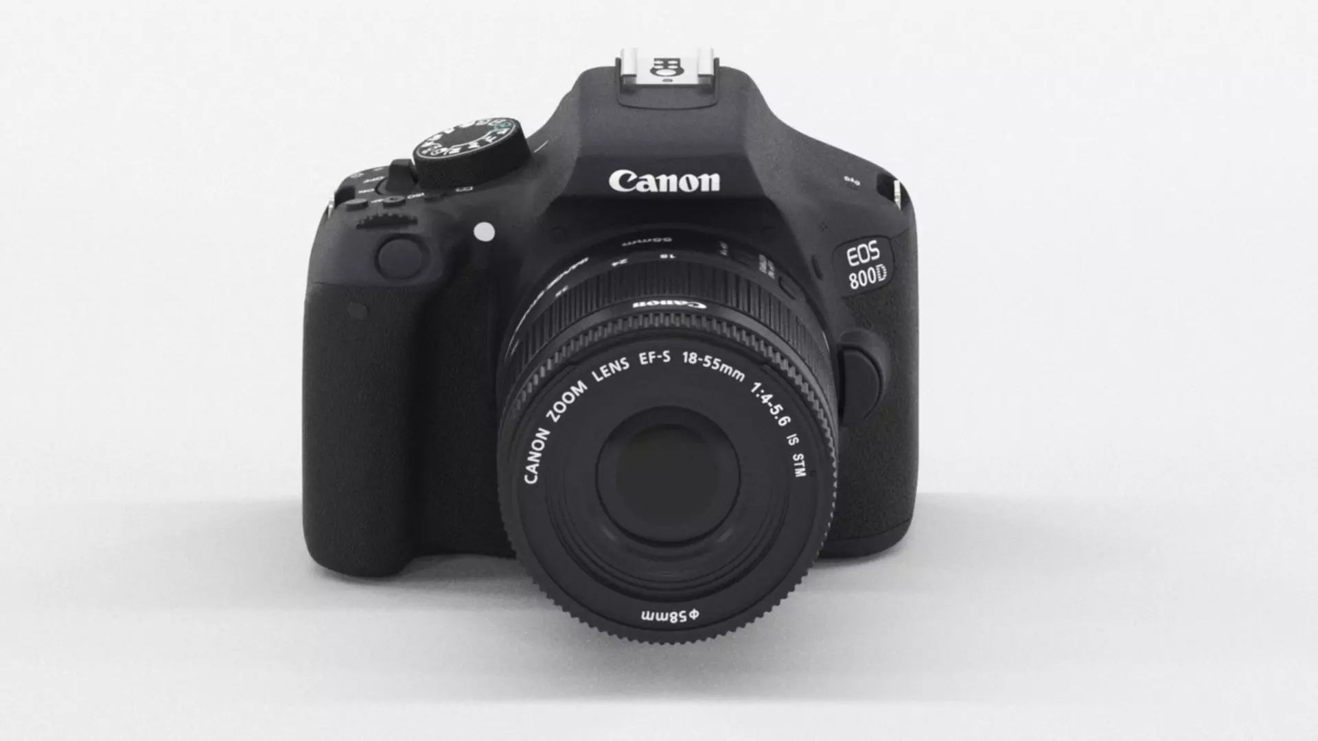Canon EOS 800D DSLR with EF-S Low-poly 3D model_0
