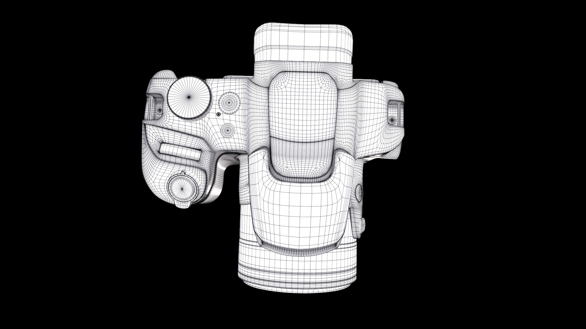 Canon Power Shot Sx70 Hs 4K Uhd Low-poly 3D model_9