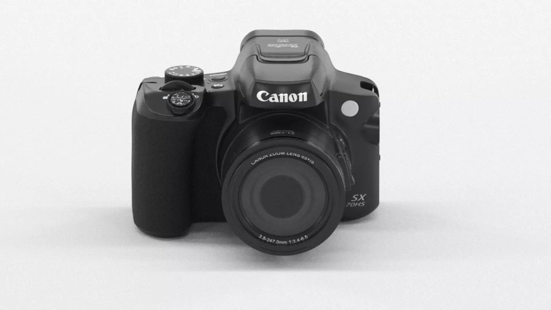 Canon Power Shot Sx70 Hs 4K Uhd Low-poly 3D model_0